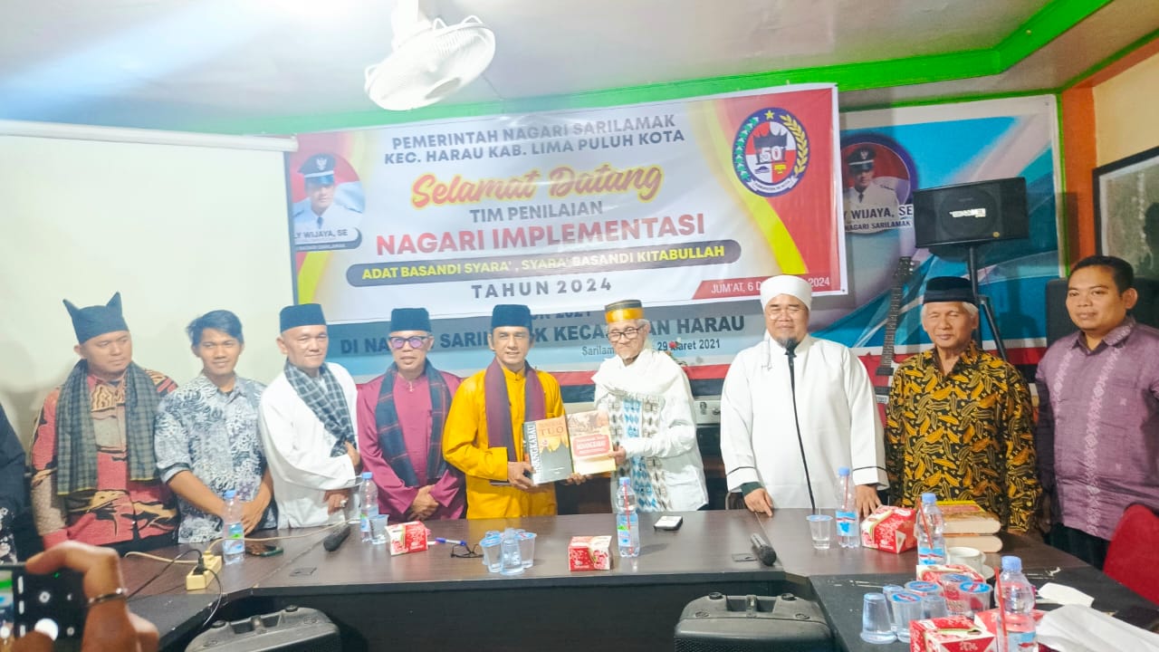 Sarilamak Nagari Terbaik I Pengimplementasi ABS-SBK Tahun 2024