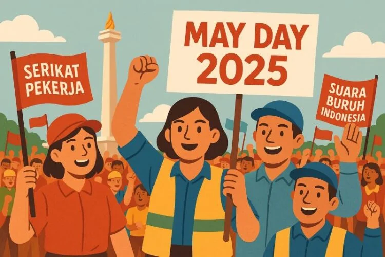 May Day 2025, Elemen Buruh Suarakan Pesan Damai
