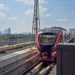 LRT Jabodebek Uji Ketahanan Trainset TS 20
