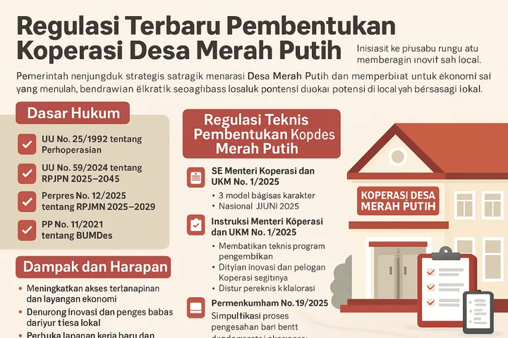 Pemerintah Buat Aturan Teknis Jalankan Koperasi Desa Merah Putih