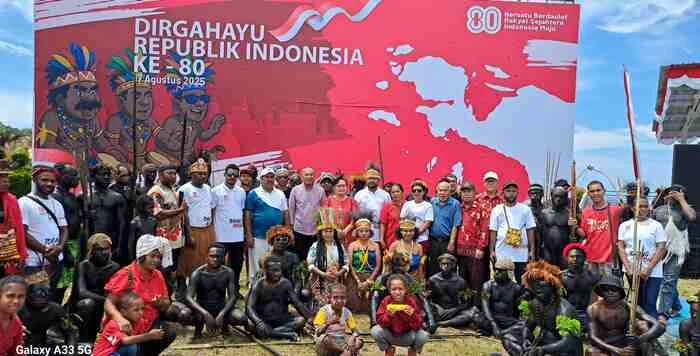 Pemuda Papua Dukung Indonesia Damai dan Sejahtera di HUT RI ke 80