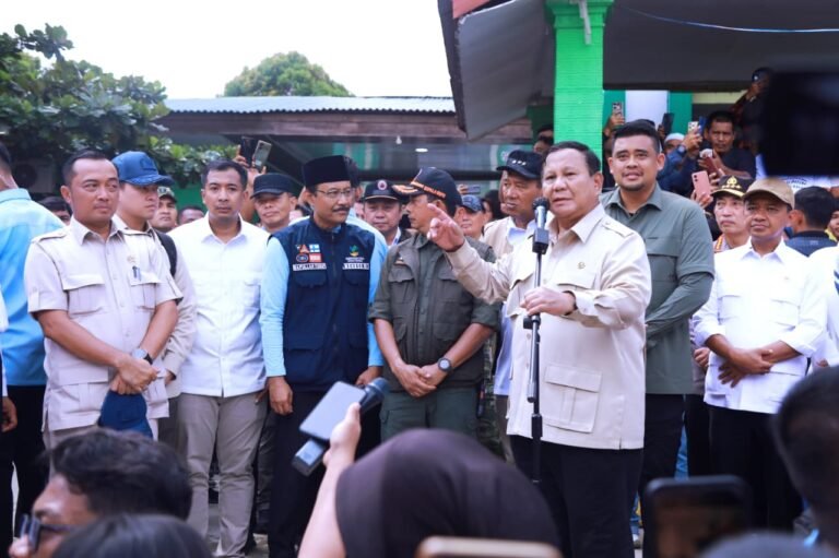 Presiden Prabowo Pastikan Kebutuhan Dasar Korban Bencana Sumatera Terpenuhi